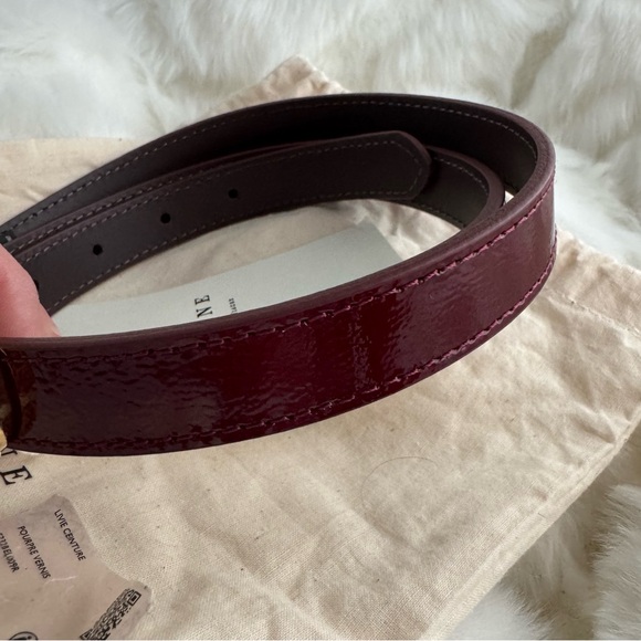 Sezane Livie Belt in Patent Purple - Picture 2 of 4